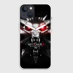 Чехол для iPhone 13 с принтом THE WITCHER LOGO в Петрозаводске,  |  | logo | the witcher | ведьмак | зе витчер | игра | компьютерная игра | лого | логотип