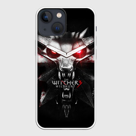 Чехол для iPhone 13 mini с принтом THE WITCHER LOGO в Петрозаводске,  |  | logo | the witcher | ведьмак | зе витчер | игра | компьютерная игра | лого | логотип