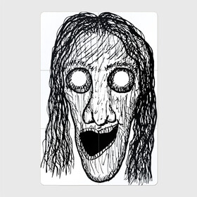 Магнитный плакат 2Х3 с принтом Растрепанное лицо в Петрозаводске, Полимерный материал с магнитным слоем | 6 деталей размером 9*9 см | dead | ghost | halloween | horror | suspense | vampire | witch | zombie