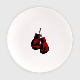 Тарелка с принтом Боксерские перчатки в Петрозаводске, фарфор | диаметр - 210 мм
диаметр для нанесения принта - 120 мм | boxing | gloves | боевые искусства | бокс | день бокса | спорт
