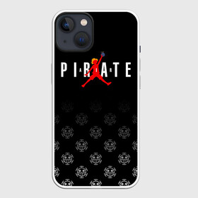 Чехол для iPhone 13 с принтом PIRATE AIR One Piece в Петрозаводске,  |  | anime | manga | monkey d. luffy | one piece | аниме | баскетбол | баскетболист | большой куш | ван пис | вон пис | джордан | капитан | король пиратов | лого | логотип | луси | луфи | луффи | манга | манки д. луффи | мугивара