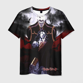 Мужская футболка 3D с принтом Ди: Охотник на вампиров в Петрозаводске, 100% полиэфир | прямой крой, круглый вырез горловины, длина до линии бедер | вампир | граф | дампир | ди | магнус ли | наёмник | охотник