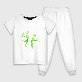 Детская пижама хлопок с принтом Мы вместе в Петрозаводске, 100% хлопок |  брюки и футболка прямого кроя, без карманов, на брюках мягкая резинка на поясе и по низу штанин
 | гармония | гармония с природой | дерево | люди | планета | растения | чистая планета | экология