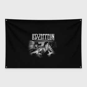 Флаг-баннер с принтом Led Zeppelin в Петрозаводске, 100% полиэстер | размер 67 х 109 см, плотность ткани — 95 г/м2; по краям флага есть четыре люверса для крепления | british | england | folk | hardcore | hardrock | led zeppelin | metal | music | punk | retro | rock | usa | гранж | джимми пейдж | лед цеппелин | метал | музыка | панк | ретро | роберт плант | рок | сша | фолк