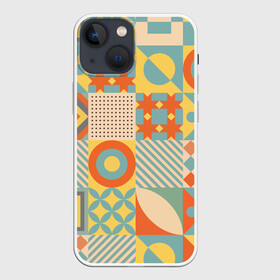 Чехол для iPhone 13 mini с принтом Геометрия в Петрозаводске,  |  | геометрия | краски | круги | кубы | минимализм | треугольники