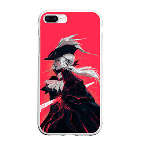 Чехол для iPhone 7Plus/8 Plus матовый с принтом Lady Maria в Петрозаводске, Силикон | Область печати: задняя сторона чехла, без боковых панелей | bloodborne | game | games | stranger | бладборн | игра | игры | леди мария | соулс | странник