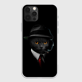 Чехол для iPhone 12 Pro Max с принтом НУАРНЫЙ КОТ в Петрозаводске, Силикон |  | animal | cat | dark | detective | nuar | police | triller | детектив | звери | кот | котэ | кошки | нуар | триллер