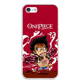 Чехол для iPhone 5/5S матовый с принтом One Piece. Луффи в ярости в Петрозаводске, Силикон | Область печати: задняя сторона чехла, без боковых панелей | anime | manga | monkey d. luffy | one piece | аниме | большой куш | ван пис | вон пис | капитан | король пиратов | луси | луфи | луффи | луффи но уми | луффи таро | манга | манки д. луффи | мугивара | пират | пятый император