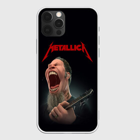 Чехол для iPhone 12 Pro с принтом James Alan Hetfield | METALLICA (Z) в Петрозаводске, силикон | область печати: задняя сторона чехла, без боковых панелей | james alan hetfield | kurt kobein | metallica | rock | джеймс хэтфилд | курт кобейн | металика | металлика | рок | супер звезда