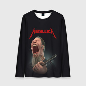 Мужской лонгслив 3D с принтом James Alan Hetfield | METALLICA (Z) в Петрозаводске, 100% полиэстер | длинные рукава, круглый вырез горловины, полуприлегающий силуэт | james alan hetfield | kurt kobein | metallica | rock | джеймс хэтфилд | курт кобейн | металика | металлика | рок | супер звезда