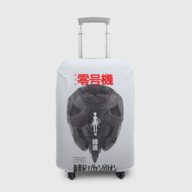 Чехол для чемодана 3D с принтом Рей в Петрозаводске, 86% полиэфир, 14% спандекс | двустороннее нанесение принта, прорези для ручек и колес | anime | eva | evangelion | nerv | аниме | анимэ | ева | евангилион | нерв | роботы | рэй | синдзи | япония