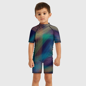 Детский купальный костюм 3D с принтом разноцветная в Петрозаводске, Полиэстер 85%, Спандекс 15% | застежка на молнии на спине | необычная | оригинально | разноцветная | след от покрышек