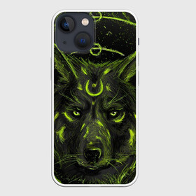 Чехол для iPhone 13 mini с принтом Эзотерический Волк в Петрозаводске,  |  | волк | красивый волк | рисунок | эзотерика | эзотерический волк