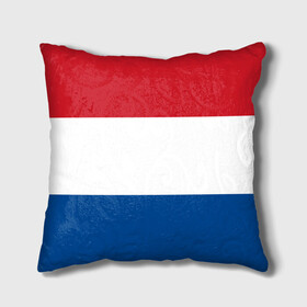 Подушка 3D с принтом Нидерланды (Голландия) Флаг в Петрозаводске, наволочка – 100% полиэстер, наполнитель – холлофайбер (легкий наполнитель, не вызывает аллергию). | состоит из подушки и наволочки. Наволочка на молнии, легко снимается для стирки | голандия | голландия | голландия герб | голландия флаг | недерланды | недирланды | нидерланды | нидерланды герб | нидерланды флаг | нидирланды | флаг | флаг голландии | флаг нидерландов