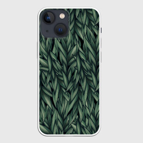 Чехол для iPhone 13 mini с принтом Листья в Петрозаводске,  |  | зелень | лес | листва | листья | природа