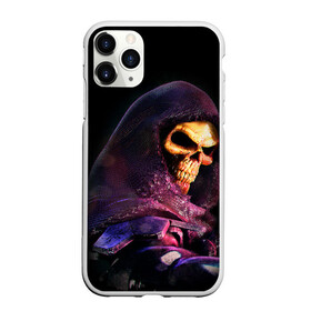 Чехол для iPhone 11 Pro матовый с принтом Skeletor | Masters of the Universe (+спина)  (Z) в Петрозаводске, Силикон |  | Тематика изображения на принте: he man | logo | masters of the universe | she ra | skeletor | властелины вселенной | логип | лого | мульт | мультфильм | скелетор