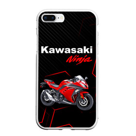 Чехол для iPhone 7Plus/8 Plus матовый с принтом KAWASAKI NINJA /  КАВАСАКИ в Петрозаводске, Силикон | Область печати: задняя сторона чехла, без боковых панелей | kawasaki | motorcycle | motosport | ninja | racing | speed | sport | байк | гонки | двигатель | кавасаки | мото | мотокросс | мотоспорт | мототриал | мотоцикл | нинзя. | скорость | спорт