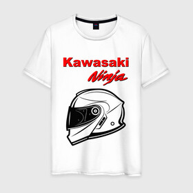 Мужская футболка хлопок с принтом KAWASAKI NINJA / КАВАСАКИ в Петрозаводске, 100% хлопок | прямой крой, круглый вырез горловины, длина до линии бедер, слегка спущенное плечо. | kawasaki | motorcycle | motosport | ninja | racing | speed | sport | байк | гонки | двигатель | кавасаки | мото | мотокросс | мотоспорт | мототриал | мотоцикл | нинзя. | скорость | спорт