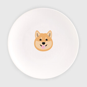 Тарелка с принтом Shiba art в Петрозаводске, фарфор | диаметр - 210 мм
диаметр для нанесения принта - 120 мм | akita | art | dog | inu | shiba | акита | арт | ину | сиба | собака | шиба