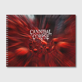 Альбом для рисования с принтом Blood Cannibal Corpse | Труп Каннибала (Z) в Петрозаводске, 100% бумага
 | матовая бумага, плотность 200 мг. | cannibal | cannibal corpse | corpse | death metal | deathgrind | алекс уэбстер | брутальный дэт метал | дэт метал | дэтграйнд | пол мазуркевич | роб барретт | труп каннибала