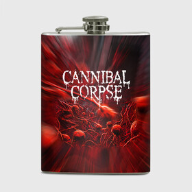 Фляга с принтом Blood Cannibal Corpse | Труп Каннибала (Z) в Петрозаводске, металлический корпус | емкость 0,22 л, размер 125 х 94 мм. Виниловая наклейка запечатывается полностью | cannibal | cannibal corpse | corpse | death metal | deathgrind | алекс уэбстер | брутальный дэт метал | дэт метал | дэтграйнд | пол мазуркевич | роб барретт | труп каннибала