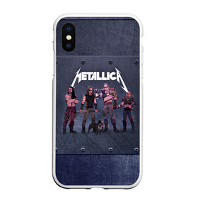 Чехол для iPhone XS Max матовый с принтом METALLICA | ГРУППА МЕТАЛЛИКА (Z) в Петрозаводске, Силикон | Область печати: задняя сторона чехла, без боковых панелей | kurt kobein | metallica | rock | курт кобейн | металика | металлика | рок | супер звезда