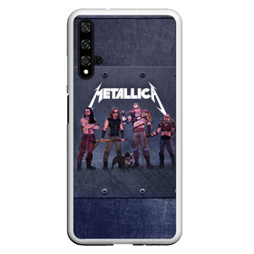 Чехол для Honor 20 с принтом METALLICA | ГРУППА МЕТАЛЛИКА (Z) в Петрозаводске, Силикон | Область печати: задняя сторона чехла, без боковых панелей | kurt kobein | metallica | rock | курт кобейн | металика | металлика | рок | супер звезда