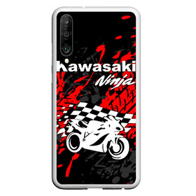 Чехол для Honor P30 с принтом KAWASAKI NINJA / КАВАСАКИ в Петрозаводске, Силикон | Область печати: задняя сторона чехла, без боковых панелей | kawasaki | motorcycle | motosport | ninja | racing | speed | sport | байк | гонки | двигатель | кавасаки | мото | мотокросс | мотоспорт | мототриал | мотоцикл | нинзя. | скорость | спорт