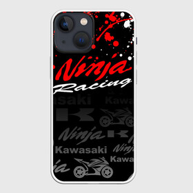 Чехол для iPhone 13 mini с принтом KAWASAKI NINJA   NINJA RACING в Петрозаводске,  |  | kawasaki | motorcycle | motosport | ninja | racing | speed | sport | байк | гонки | двигатель | кавасаки | мото | мотокросс | мотоспорт | мототриал | мотоцикл | нинзя. | скорость | спорт