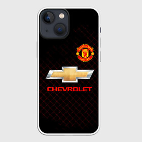 Чехол для iPhone 13 mini с принтом Манчестер сила в Петрозаводске,  |  | manchester united | mu | англия | апл | манчестер | манчестер сила | манчестер юнайтед | мю | сетка | футбол | шевроле
