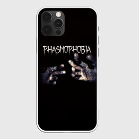 Чехол для iPhone 12 Pro с принтом Phasmophobia в Петрозаводске, силикон | область печати: задняя сторона чехла, без боковых панелей | horror | phasmophobia | игра | пхасмафобия | пхасмофобия | руки | фазмофобия | фасмофобия | хоррор