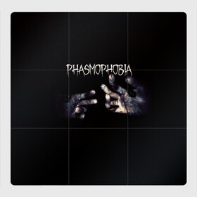 Магнитный плакат 3Х3 с принтом Phasmophobia в Петрозаводске, Полимерный материал с магнитным слоем | 9 деталей размером 9*9 см | horror | phasmophobia | игра | пхасмафобия | пхасмофобия | руки | фазмофобия | фасмофобия | хоррор