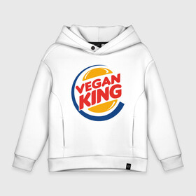 Детское худи Oversize хлопок с принтом Vegan King в Петрозаводске, френч-терри — 70% хлопок, 30% полиэстер. Мягкий теплый начес внутри —100% хлопок | боковые карманы, эластичные манжеты и нижняя кромка, капюшон на магнитной кнопке | green | greenpeace | nature | sport | vegan | yoga | веган | вегетарианец | гринпис | еда | животные | жизнь | здоровье | зеленый | йога | мир | овощи | пища | планета | природа | растение | спорт | тело | фрукты