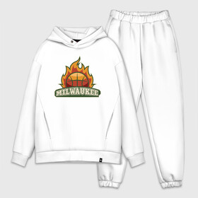 Мужской костюм хлопок OVERSIZE с принтом Milwaukee Fire в Петрозаводске,  |  | antetokounmpo | basketball | bucks | giannis | milwaukee | mvp | nba | sport | streetball | адетокумбо | бакс | баскетбол | игра | милуоки | мяч | нба | олень | спорт | стритбол | тренер | чемпион | янис