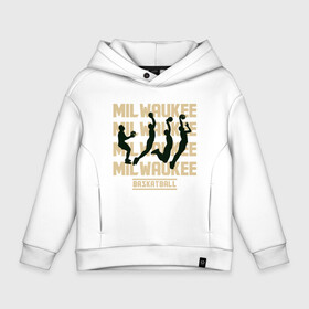 Детское худи Oversize хлопок с принтом Milwaukee Basketball в Петрозаводске, френч-терри — 70% хлопок, 30% полиэстер. Мягкий теплый начес внутри —100% хлопок | боковые карманы, эластичные манжеты и нижняя кромка, капюшон на магнитной кнопке | antetokounmpo | basketball | bucks | giannis | milwaukee | mvp | nba | sport | streetball | адетокумбо | бакс | баскетбол | игра | милуоки | мяч | нба | олень | спорт | стритбол | тренер | чемпион | янис