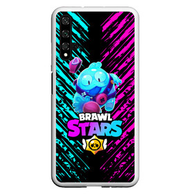 Чехол для Honor 20 с принтом BRAWL STARS SQUEAK: СКВИК. в Петрозаводске, Силикон | Область печати: задняя сторона чехла, без боковых панелей | brawl stars | leon | sally leon | shark | werewolf leon | акула | бравл старс | оборотень | сквик squeak