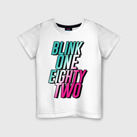 Детская футболка хлопок с принтом BLINK 182 в Петрозаводске, 100% хлопок | круглый вырез горловины, полуприлегающий силуэт, длина до линии бедер | california | crunge | hardcore | metal | music | pop punk | punk | rock | usa | музыка | панк | поп | рок | сша