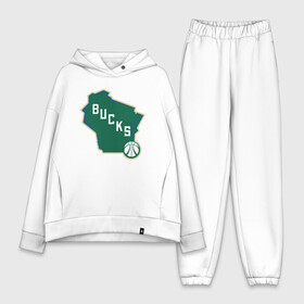 Женский костюм хлопок Oversize с принтом Bucks Map в Петрозаводске,  |  | antetokounmpo | basketball | bucks | giannis | milwaukee | mvp | nba | sport | streetball | адетокумбо | бакс | баскетбол | игра | милуоки | мяч | нба | олень | спорт | стритбол | тренер | чемпион | янис