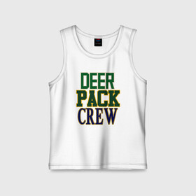 Детская майка хлопок с принтом Deer Pack Crew в Петрозаводске,  |  | antetokounmpo | basketball | bucks | giannis | milwaukee | mvp | nba | sport | streetball | адетокумбо | бакс | баскетбол | игра | милуоки | мяч | нба | олень | спорт | стритбол | тренер | чемпион | янис