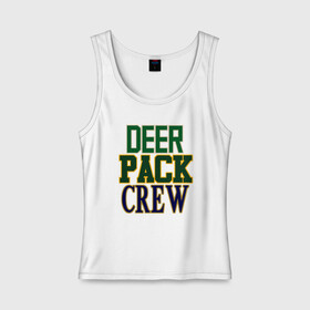 Женская майка хлопок с принтом Deer Pack Crew в Петрозаводске, 95% хлопок, 5% эластан |  | antetokounmpo | basketball | bucks | giannis | milwaukee | mvp | nba | sport | streetball | адетокумбо | бакс | баскетбол | игра | милуоки | мяч | нба | олень | спорт | стритбол | тренер | чемпион | янис