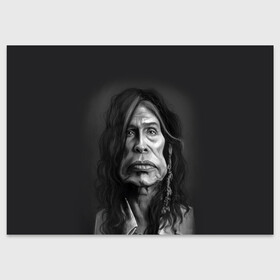 Поздравительная открытка с принтом Steven Tyler | AEROSMITH (Z) в Петрозаводске, 100% бумага | плотность бумаги 280 г/м2, матовая, на обратной стороне линовка и место для марки
 | aerosmith | rock | steven tyler | айросмит | блюз рок | брэд уитфорд | глэм метал | глэм рок | джо перри | джоуи крамер | музыка | рок | рок н ролл | стивен тайлер | том хэмилтон | хард рок