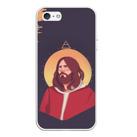 Чехол для iPhone 5/5S матовый с принтом Jared Leto | 30 SECONDS TO MARS (Z) в Петрозаводске, Силикон | Область печати: задняя сторона чехла, без боковых панелей | 30 seconds to mars | 30 секунд | 30 секунд до марса | jared joseph leto | jared leto | rock | джаред лето | музыка | песни | рок