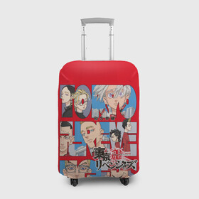 Чехол для чемодана 3D с принтом Tokyo Revengers | Токийские мстители | Poster (Z) в Петрозаводске, 86% полиэфир, 14% спандекс | двустороннее нанесение принта, прорези для ручек и колес | anime | tokyo revengers | аниме | анимэ | токийские мстители | хинаты