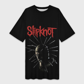 Платье-футболка 3D с принтом CRAIG JONES | SLIPKNOT (Z) в Петрозаводске,  |  | craig michael jones | rock | slipknot | крэг джонс | петля | рок | скользящий узел | слипкнот | тяжелый рок | удавка