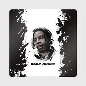 Магнит виниловый Квадрат с принтом АСАП | ASAP ROCKY (Z) в Петрозаводске, полимерный материал с магнитным слоем | размер 9*9 см, закругленные углы | Тематика изображения на принте: america | asap | asap rocky | black rap | music | rap | raper | testing | usa | америка | асап | асап роки | зарубежная музыка | музыка | музыкант | реп | репер | сша | тестин | черный реп