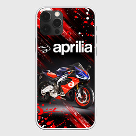 Чехол для iPhone 12 Pro с принтом APRILIA / АПРИЛИЯ / MOTO в Петрозаводске, силикон | область печати: задняя сторона чехла, без боковых панелей | Тематика изображения на принте: 120. | 50 | aprilia | motorcycle | motosport | racing | rs | speed | sport | априлия | байк | гонки | двигатель | мото | мотокросс | мотоспорт | мототриал | мотоцикл | скорость | спорт