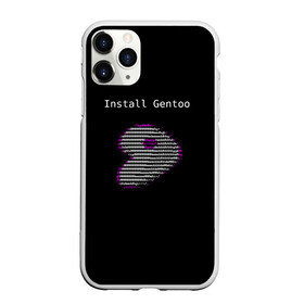 Чехол для iPhone 11 Pro матовый с принтом Install Gentoo в Петрозаводске, Силикон |  | distro | gentoo | linux | programmer | генту | дистибутив | линух | программистам