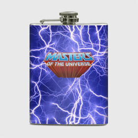 Фляга с принтом Masters of the Universe | Logo | Лого (Z) в Петрозаводске, металлический корпус | емкость 0,22 л, размер 125 х 94 мм. Виниловая наклейка запечатывается полностью | he man | logo | masters of the universe | mult | she ra | властелины вселенной | лого | логотип | мульт | мультфильм