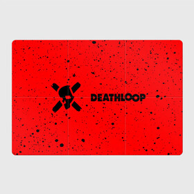 Магнитный плакат 3Х2 с принтом Deathloop - Skull - Paint в Петрозаводске, Полимерный материал с магнитным слоем | 6 деталей размером 9*9 см | death | deathloop | game | games | loop | paint | skull | брызги | дэслуп | дэт | дэтлуп | знак | игра | игры | краска | лого | луп | мертвая | пелтя | символ