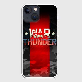 Чехол для iPhone 13 mini с принтом WAR THUNDER   ВАР ТАНДЕР в Петрозаводске,  |  | game | war thunder | warthunder | world of tanks | wot | вар тандер | война | вот | игры | корабли | мир танков. | онлайн игра | самолеты | танки